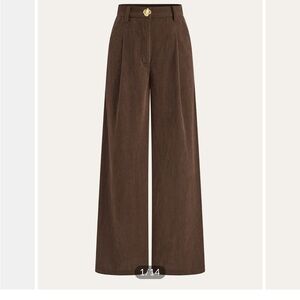 Wide Leg Brown Pants